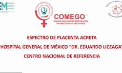 Hospital General de México “Dr. Eduardo Liceaga”. Centro Nacional de Referencia para Diagnóstico y Atención de Acretismo Placentario