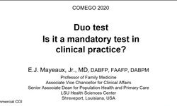 Duo Test ¿Es una prueba obligada en la práctica clínica
