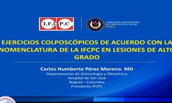 Ejercicios colposcópicos de acuerdo a la nomenclatura Internacional de Colposcopía