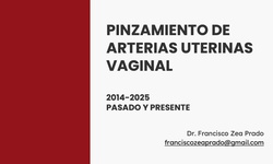 Pinzamiento de arterias uterinas.
